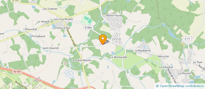localisation de l'entreprise LES ART'ISANS à VEYRAC