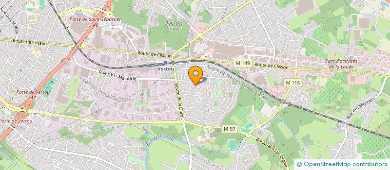 localisation de l'entreprise LES ART'KASTIKS  VERTOU