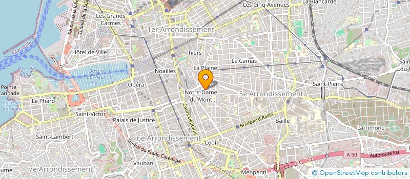 localisation de l'entreprise LES ARTELIERS à MARSEILLE