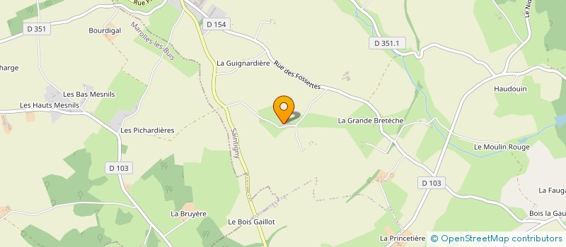 localisation de l'entreprise LES ARTELIERS EN HERBE à SAINTIGNY