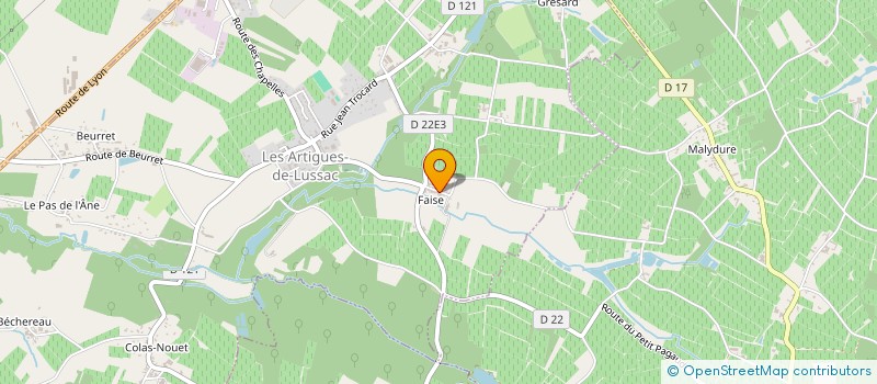 localisation de l'entreprise LES ARTIGUES  MONTAGNE