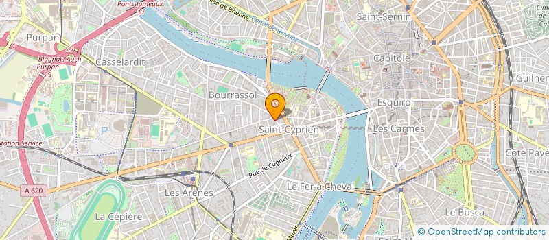 localisation de l'entreprise LES ARTIS'TANS à TOULOUSE