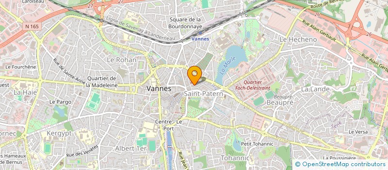 localisation de l'entreprise LES ARTISANES à VANNES