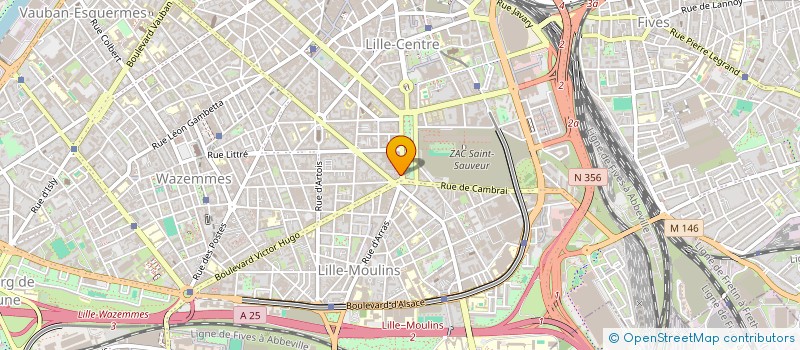 localisation de l'entreprise LES ARTISANES à LILLE
