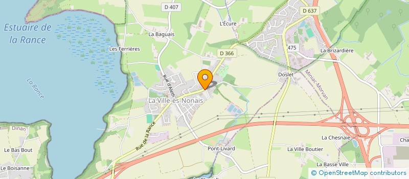 localisation de l'entreprise LES ARTISANES  LA VILLE-ES-NONAIS