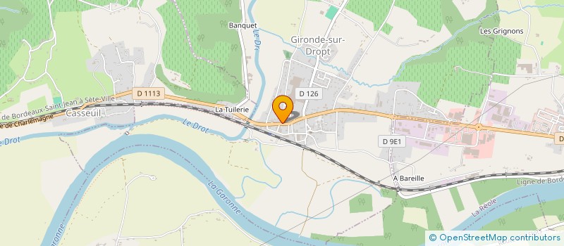 localisation de l'entreprise LES ARTISANS  GIRONDE-SUR-DROPT