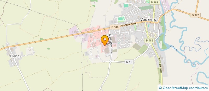 localisation de l'entreprise LES ARTISANS  VOUZIERS