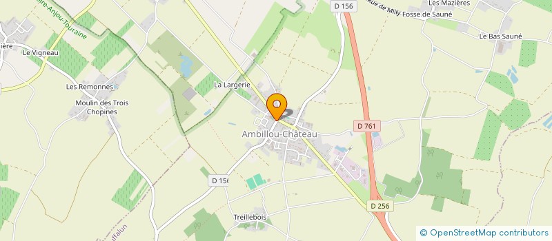 localisation de l'entreprise LES ARTISANS ANGEVINS  TUFFALUN