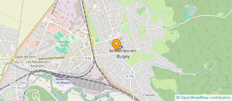 localisation de l'entreprise LES ARTISANS BOUCHERS à AMBERIEU-EN-BUGEY