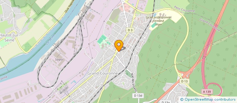 localisation de l'entreprise LES ARTISANS COIFFEURS  GRAND-COURONNE