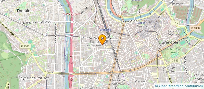 localisation de l'entreprise LES ARTISANS D'ART DE L'ISERE à GRENOBLE