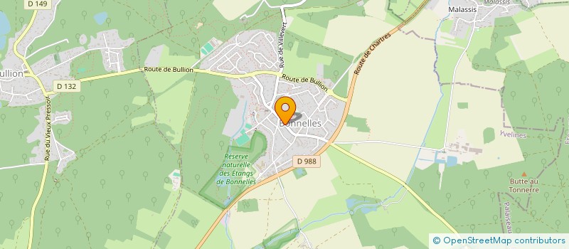 localisation de l'entreprise LES ARTISANS D'ART DE LA HAUTE VALLEE DE CHEVREUSE à BONNELLES