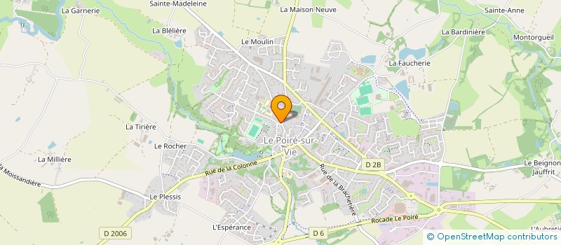 localisation de l'entreprise LES ARTISANS D'ART DU PATRIMOINE à LE POIRE-SUR-VIE
