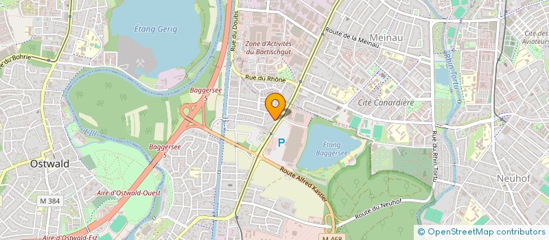 localisation de l'entreprise LES ARTISANS DE L'INTERIEUR  OSTWALD