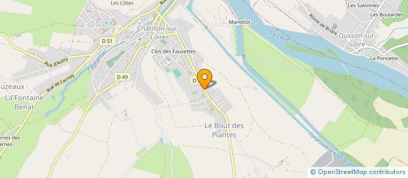 localisation de l'entreprise LES ARTISANS DE LA LOIRE à INGRE