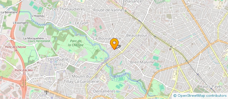 localisation de l'entreprise LES ARTISANS DE LA MAISON DU CHAUFFAGE à SAINT-HERBLAIN
