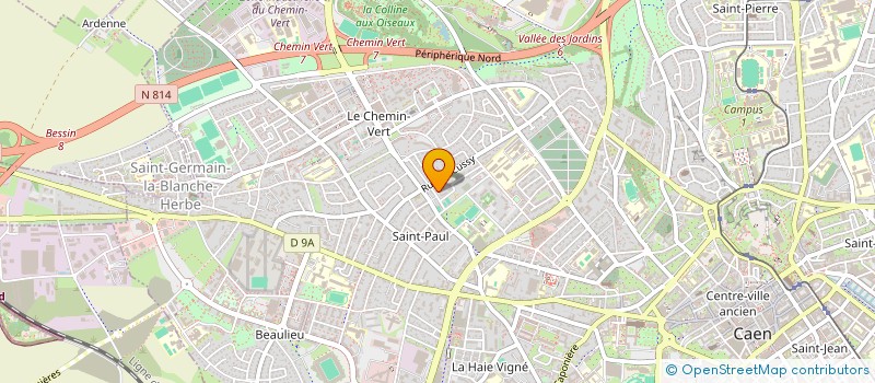 localisation de l'entreprise LES ARTISANS DE LA PAIX à CAEN