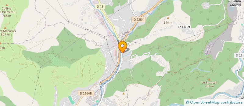 localisation de l'entreprise LES ARTISANS DE LA POINTE  BLAUSASC