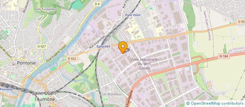 localisation de l'entreprise LES ARTISANS DE LA SECURITE  ST OUEN L AUMONE