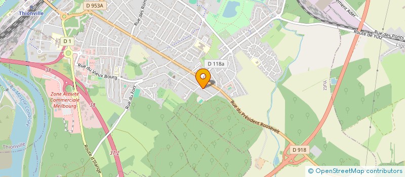 localisation de l'entreprise LES ARTISANS DE LA TOITURE  YUTZ