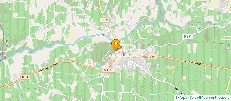 localisation de l'entreprise LES ARTISANS DE LA TRUFFE NOIRE  SUZE-LA-ROUSSE