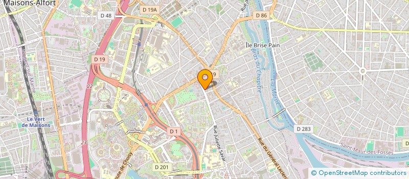 localisation de l'entreprise LES ARTISANS DE LA VIANDE  CRETEIL