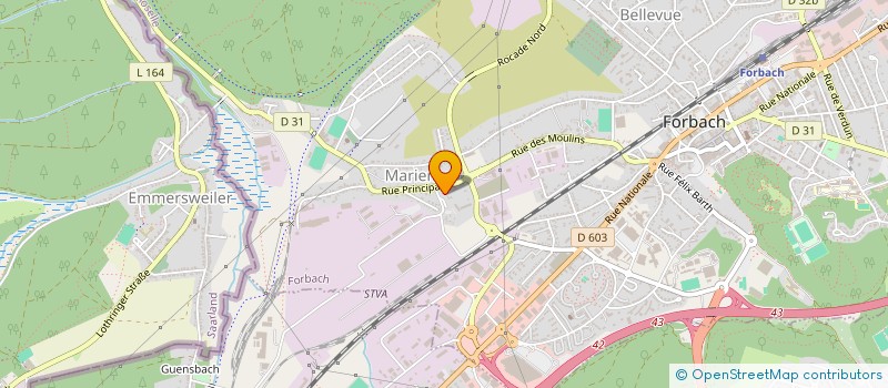 localisation de l'entreprise LES ARTISANS DE LORRAINE  FOLKLING