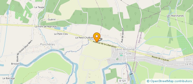 localisation de l'entreprise LES ARTISANS DE ST JOSEPH  SAINT-ANTOINE-SUR-L'ISLE