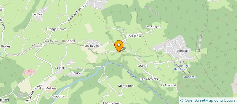 localisation de l'entreprise LES ARTISANS DES ALLOBROGES à LA ROCHE-SUR-FORON