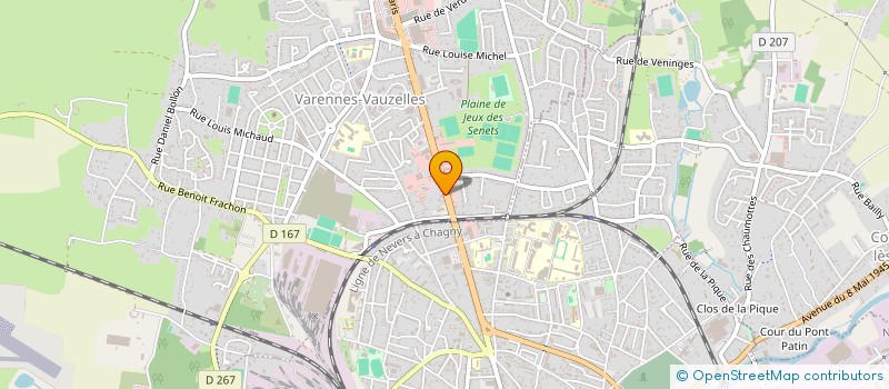 localisation de l'entreprise LES ARTISANS DU BATIMENT à VARENNES-VAUZELLES