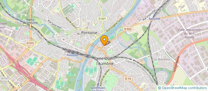 localisation de l'entreprise LES ARTISANS DU BATIMENT à SAINT-OUEN-L'AUMONE