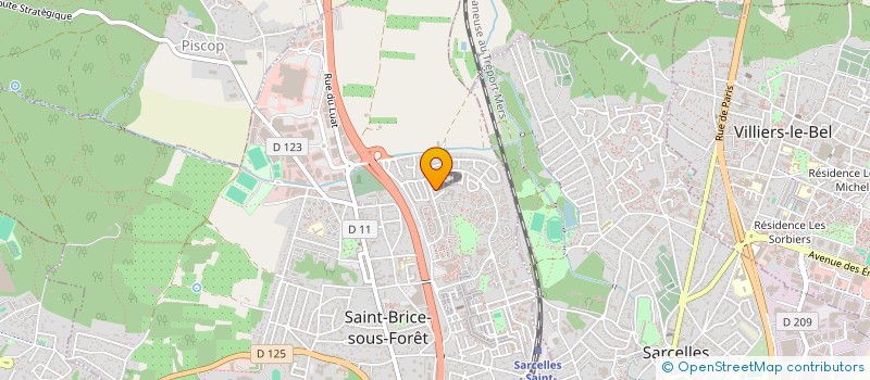 localisation de l'entreprise LES ARTISANS DU BATIMENT  SAINT-BRICE-SOUS-FORET