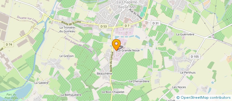 localisation de l'entreprise LES ARTISANS DU BATIMENT ASSOCIES  DIVATTE-SUR-LOIRE