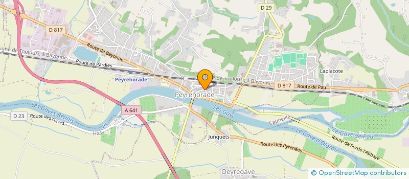 localisation de l'entreprise LES ARTISANS DU BATIMENT DU PAYS D ORTHE à PEYREHORADE