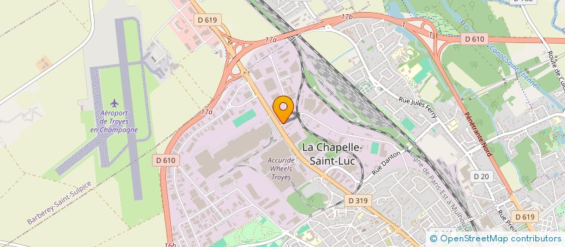 localisation de l'entreprise LES ARTISANS DU BOIS à LA CHAPELLE-SAINT-LUC