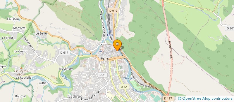 localisation de l'entreprise LES ARTISANS DU BONHEUR - SOURCE DE JOIE à FOIX