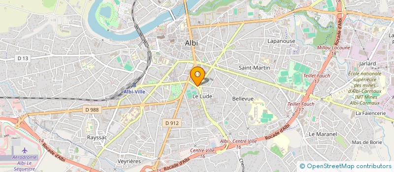 localisation de l'entreprise LES ARTISANS DU CADRE à ALBI