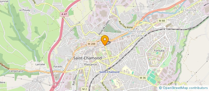 localisation de l'entreprise LES ARTISANS DU CUIR à SAINT-CHAMOND