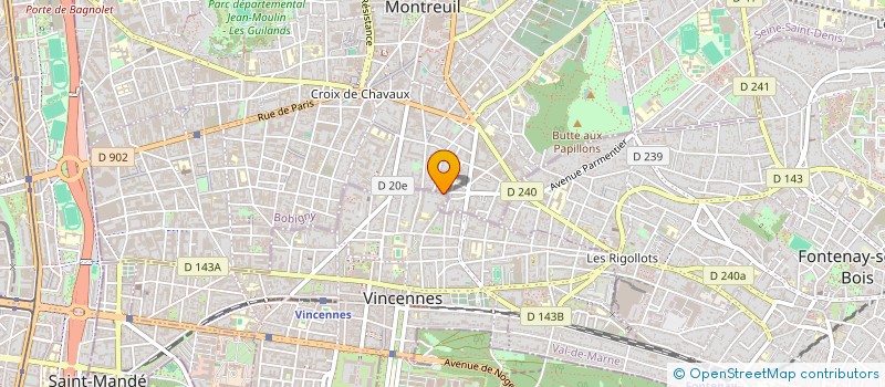 localisation de l'entreprise LES ARTISANS DU DEPANNAGE à VINCENNES