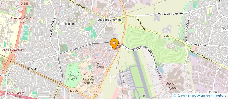 localisation de l'entreprise LES ARTISANS DU FROID à BRON