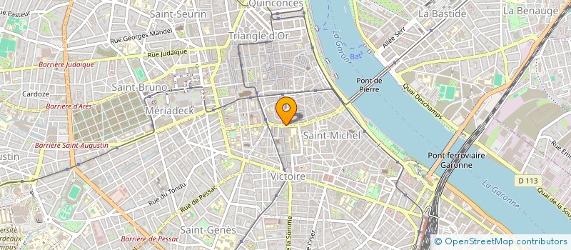 localisation de l'entreprise LES ARTISANS DU GOUT à BORDEAUX