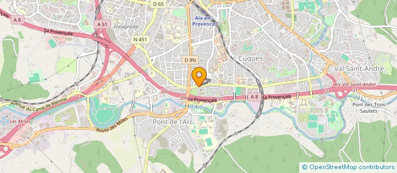 localisation de l'entreprise LES ARTISANS DU GOUT à AIX-EN-PROVENCE