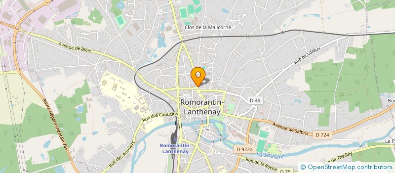 localisation de l'entreprise LES ARTISANS DU GOUT à ROMORANTIN-LANTHENAY