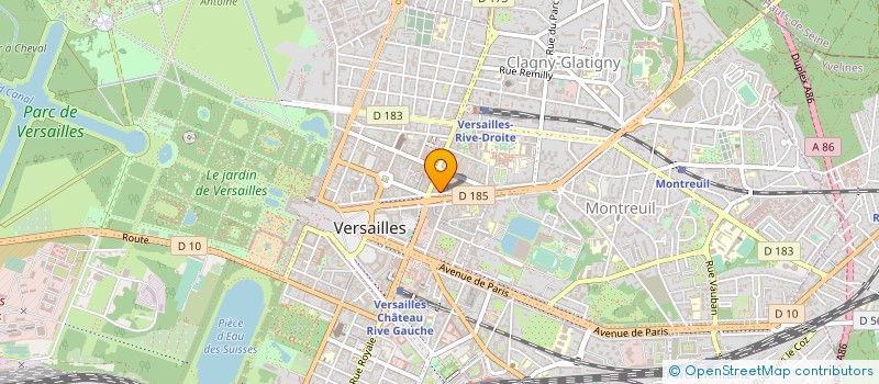 localisation de l'entreprise LES ARTISANS DU MONDE à VERSAILLES