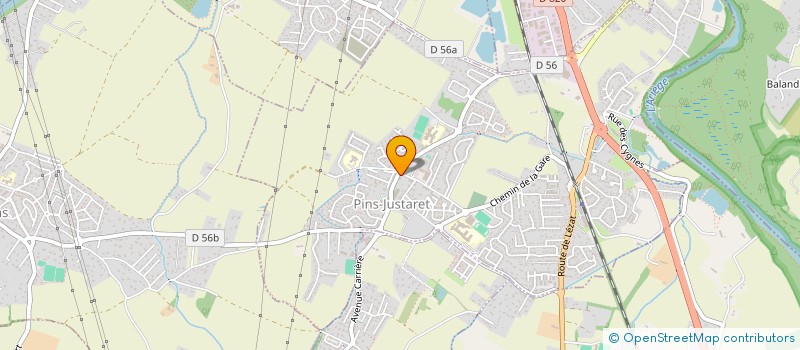 localisation de l'entreprise LES ARTISANS DU MUR  PINS-JUSTARET