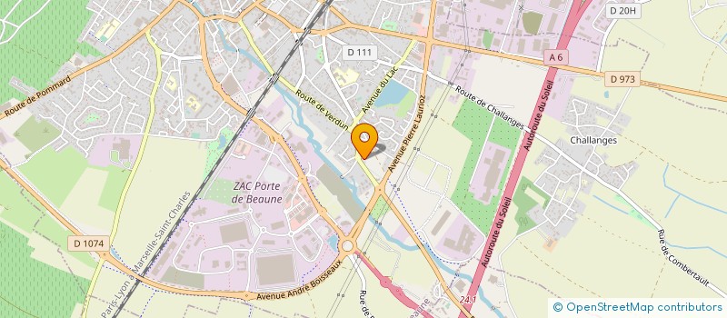 localisation de l'entreprise LES ARTISANS DU PAYSAGE à BEAUNE