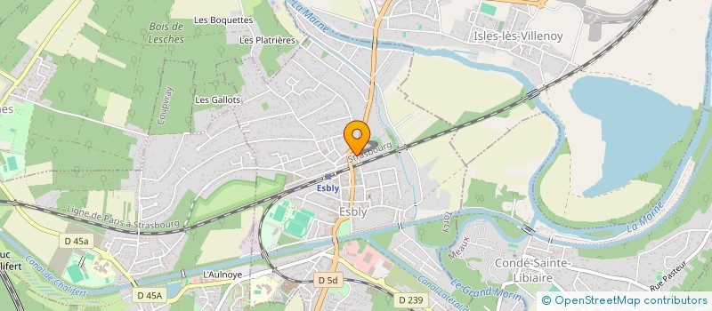 localisation de l'entreprise LES ARTISANS DU SOLEIL à ESBLY