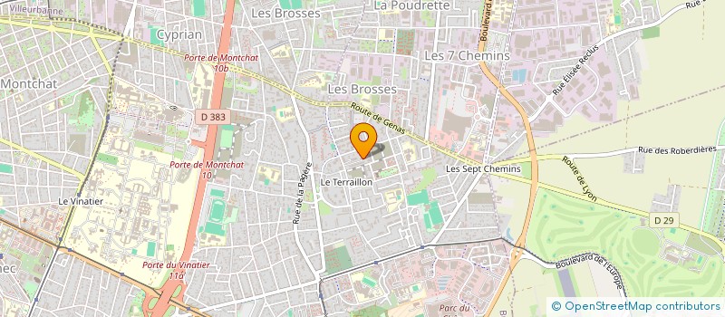 localisation de l'entreprise LES ARTISANS DU SONGE à BRON
