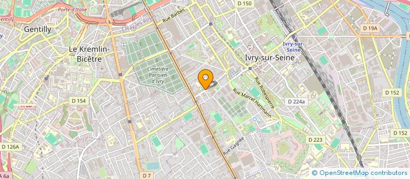 localisation de l'entreprise LES ARTISANS DU STORE à IVRY-SUR-SEINE