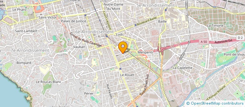 localisation de l'entreprise LES ARTISANS DU SUD à MARSEILLE